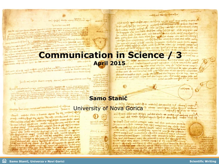 communication in science 3