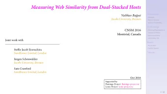 Measuring Web Similarity from Dual-Stacked Hosts  Takeway  Causality Analysis  Success Rates