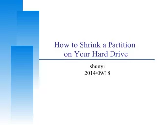 How to Shrink a Partition  on Your Hard Drive  shunyi  2014/09/18  Windows  Computer Center, CS,