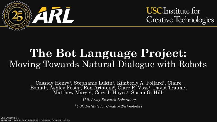 the bot language project