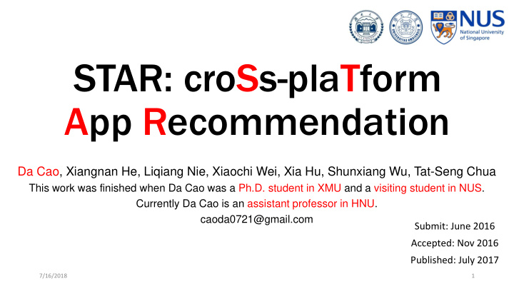 star cross platform app recommendation