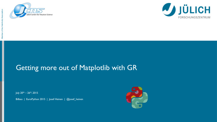 getting more out of matplotlib with gr