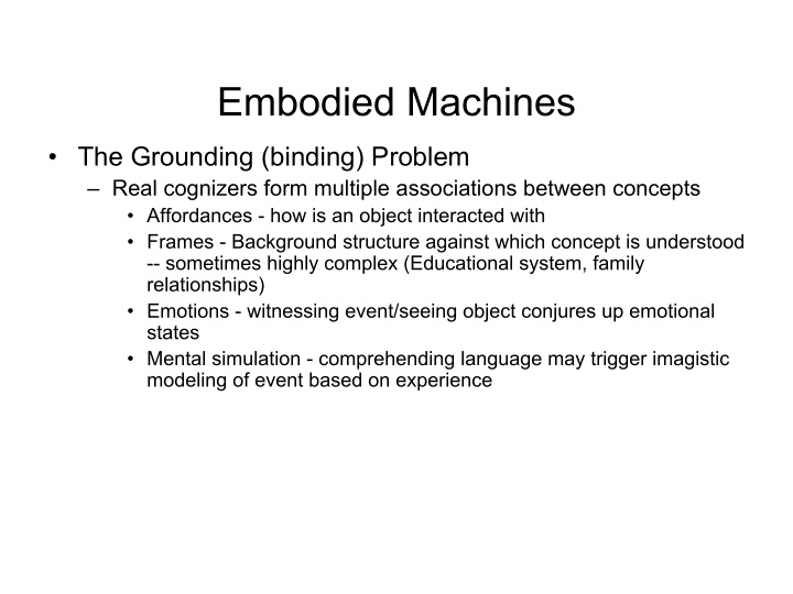 embodied machines