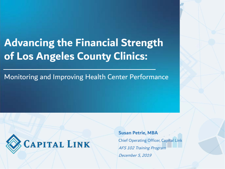 advancing the financial strength of los angeles county