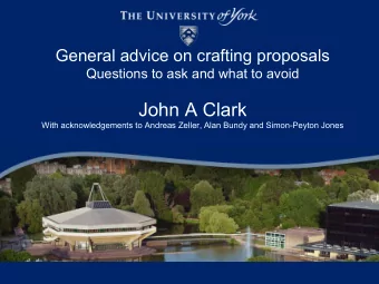 John A Clark  With acknowledgements to Andreas Zeller, Alan Bundy and Simon-Peyton Jones  Making