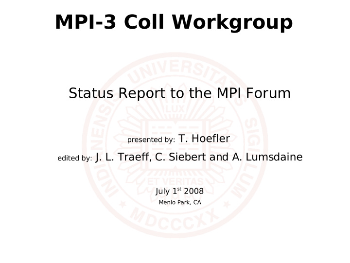 mpi 3 coll workgroup
