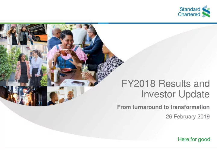 fy2018 results and