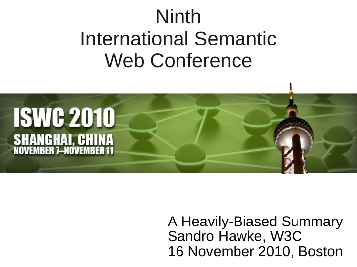 ninth international semantic web conference