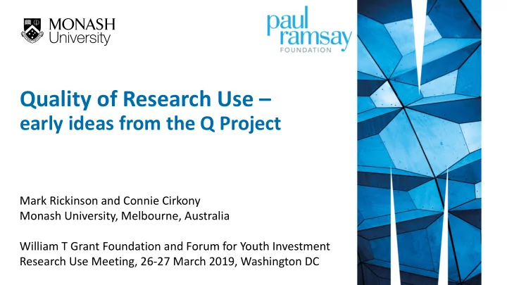 quality of research use