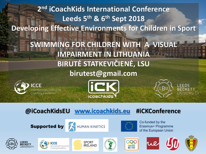 developing effective environments for children in sport