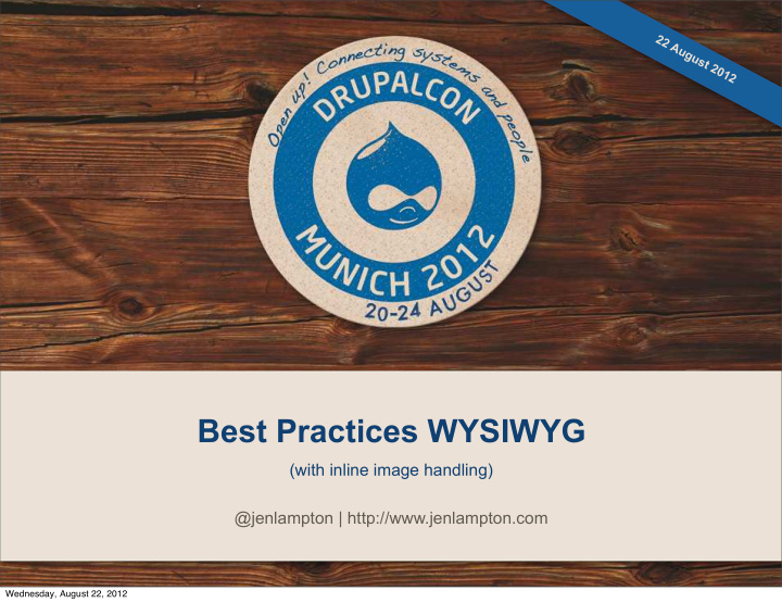 best practices wysiwyg