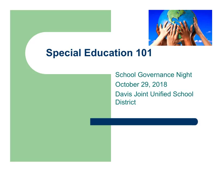special education 101