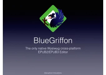 BlueGriffon The only native Wysiwyg cross-platform   EPUB2/EPUB3 Editor  Disruptive Innovations
