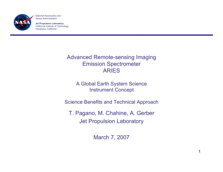 advanced remote sensing imaging emission spectrometer