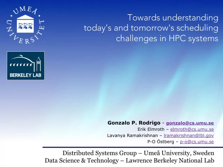 towards understanding today s and tomorrow s scheduling