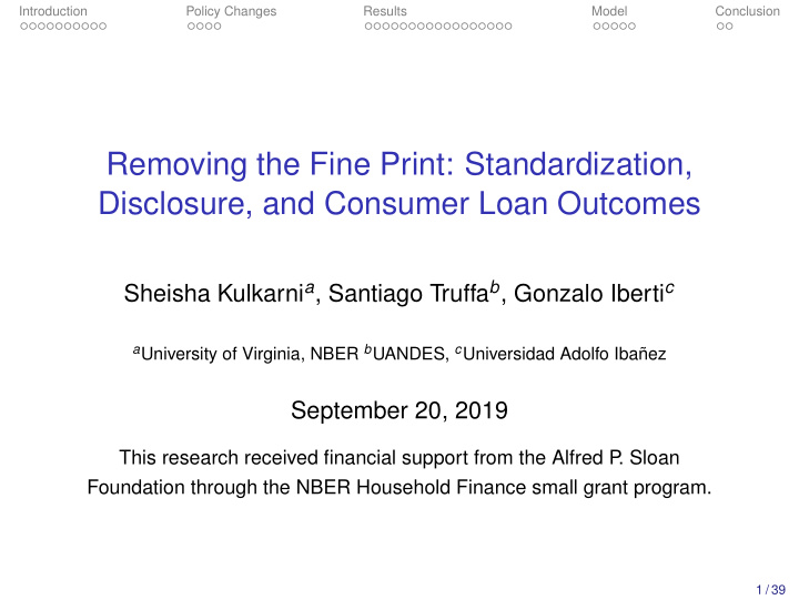 removing the fine print standardization disclosure and