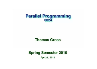 Outline  0024 Spring 2010   13 ::  2   CSP: communicating sequential processes