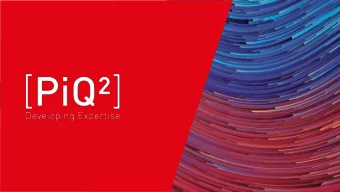 HPDC  AGENDA  1  Company presentation  2  Product overview  3  Product comparison PiQ 2 facts