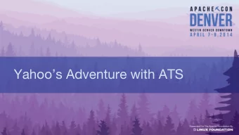 Yahoos Adventure with ATS  Who are we?  Kit Chan  Principal Engineer @ Yahoo    Working in