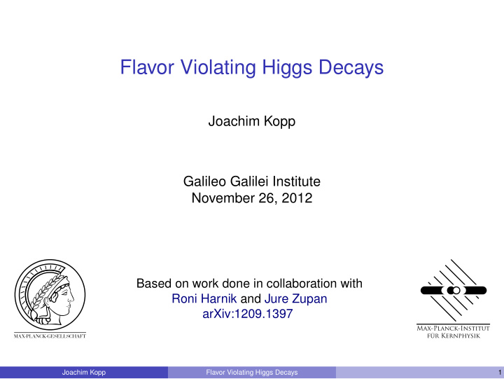 flavor violating higgs decays