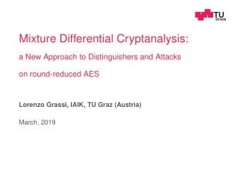 Mixture Differential Cryptanalysis:  a New Approach to Distinguishers and Attacks  on round-reduced