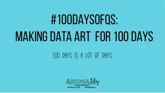 #100DAYSOFQS:  MAKING DATA ART  FOR 100 DAYS  100 days is a lot of days  HI, IM LILLIAN!  Ive
