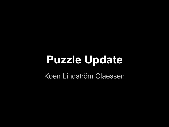 puzzle update