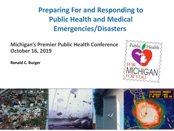 preparing for and responding to