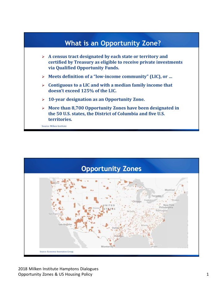 what is an opportunity zone