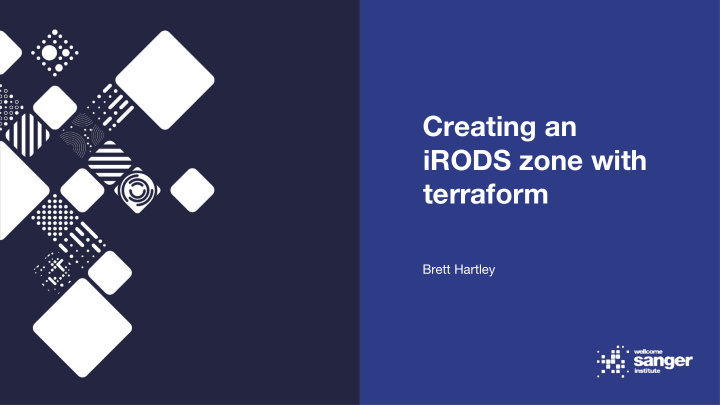 creating an irods zone with terraform