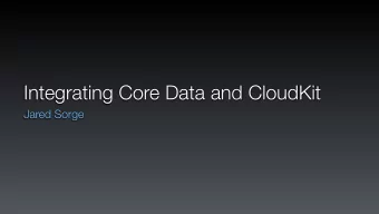 Integrating Core Data and CloudKit  Jared Sorge  Scorebook  Remember Your Games  Core Data  Paul