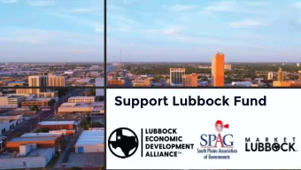 Support Lubbock Fund  OVERVIEW  Who is this program for?  What can the funds be used for?  What are
