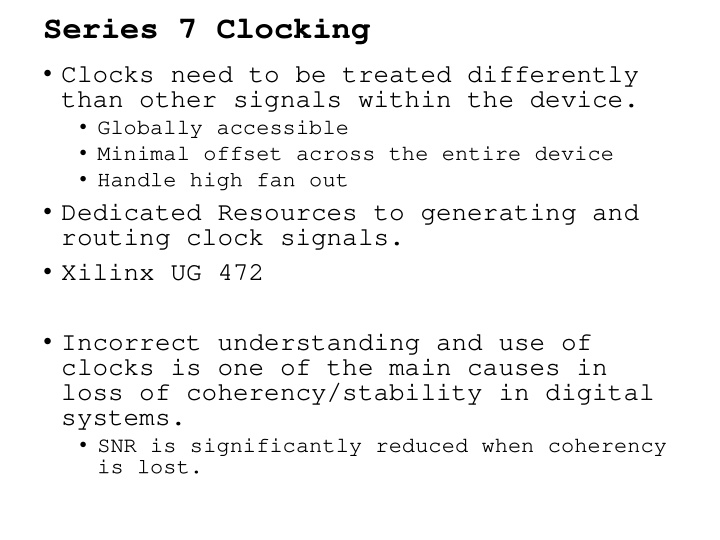 series 7 clocking