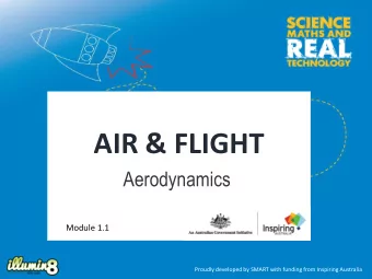 AIR &amp; FLIGHT  Aerodynamics  Module 1.1  Proudly developed by SMART with funding from Inspiring