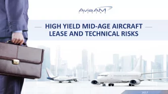 HIGH YIELD MID-AGE AIRCRAFT  LEASE AND TECHNICAL RISKS  MID-AGE AIRCRAFT LEASE  2017 TODAYS