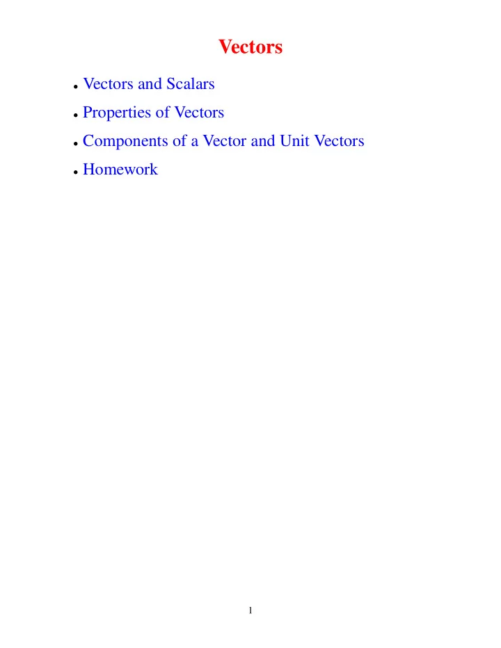 vectors