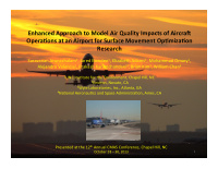 enhanced approach to model air quality impacts of aircra8