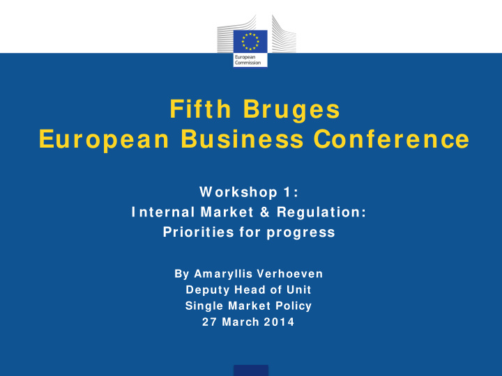 fifth bruges european business conference