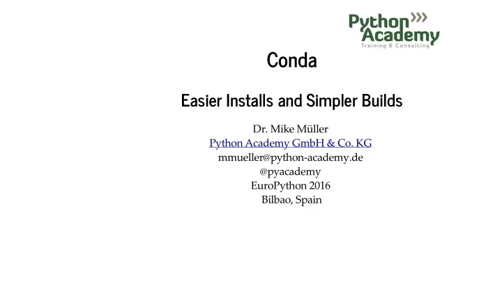 conda