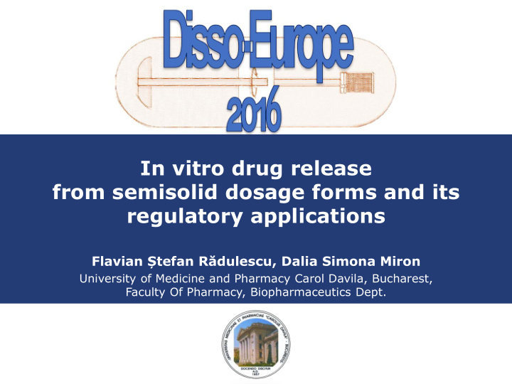 from semisolid dosage forms and its