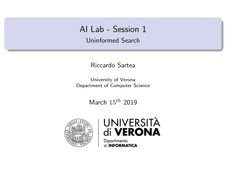 ai lab session 1