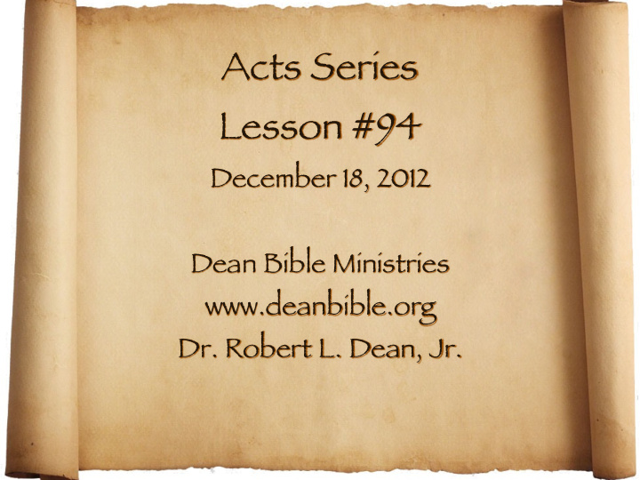 acts series lesson 94
