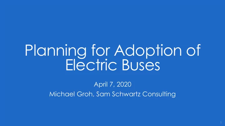 electric buses