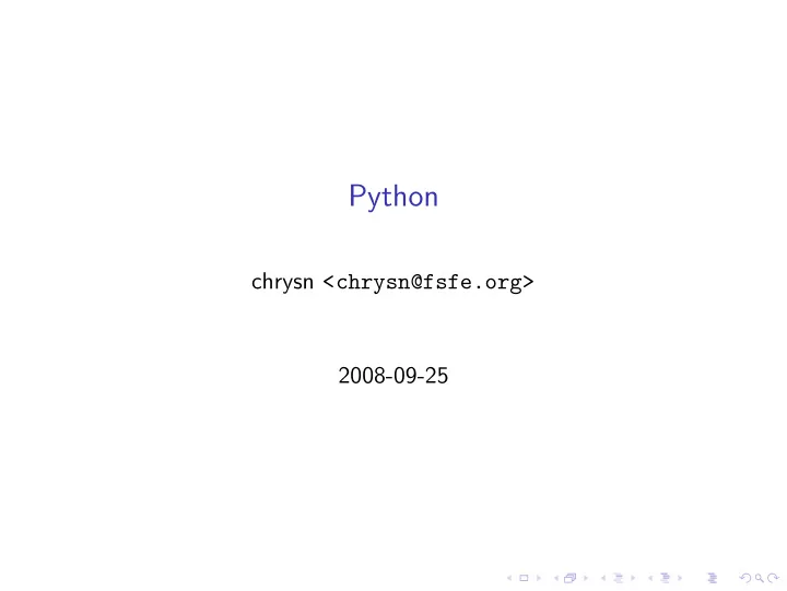 python