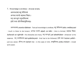 1. Knowledge is endless  choose wisely