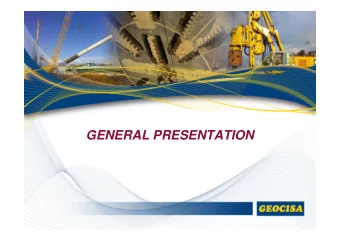 GENERAL PRESENTATION  ACS GROUP  BUSINESS LINES  Infrastructures Control  - Infrastructure