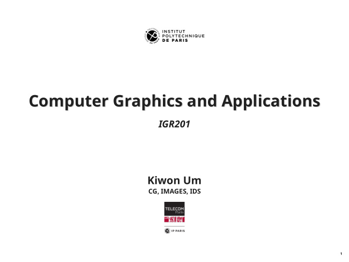 computer graphics and applications computer graphics and