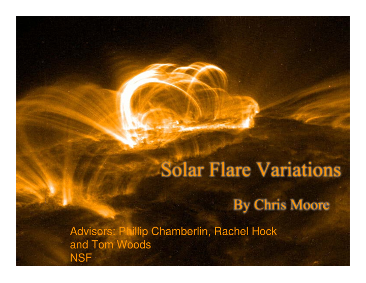solar flare variations