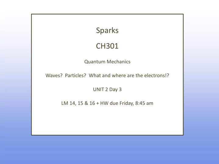 sparks ch301