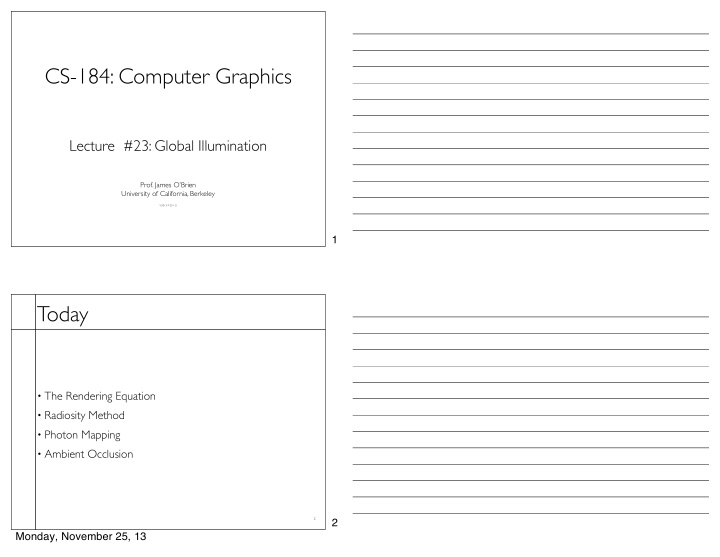 cs 184 computer graphics